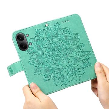 Xiaomi Redmi Turbo 5 Max Mandala Series Etui med Pung - Grøn