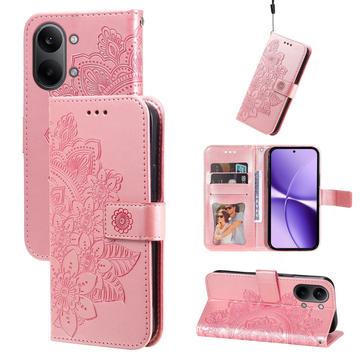 Xiaomi Redmi Turbo 5 Max Mandala Series Etui med Pung - Pink