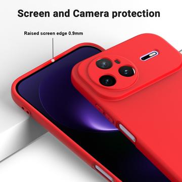 Huawei Nova 15 Pro Flydende silikone cover med håndrem - rød