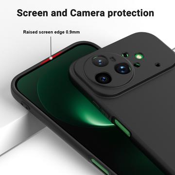 Huawei Nova 15 Ultra Flydende silikone cover med håndrem - sort