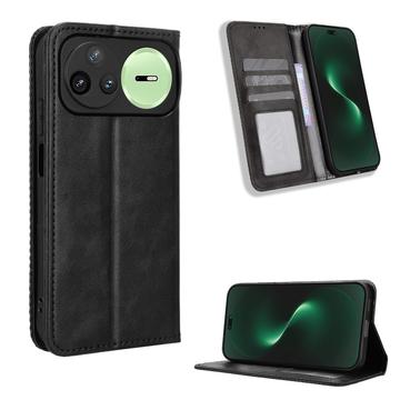 Huawei Nova 15 Pro/15 Ultra Retro Pung Taske med Magnetisk Lukning - Sort