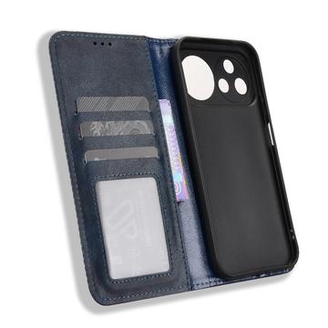 Huawei Nova 15 Pro/15 Ultra Retro Pung Taske med Magnetisk Lukning - Blå