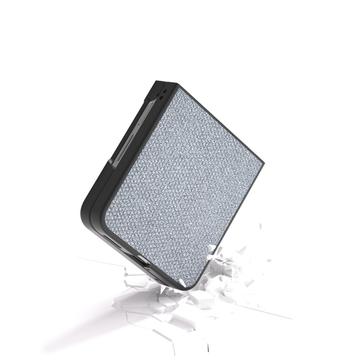 Huawei Nova Flip Rhinestone Tekstur Hybrid Cover - Grå
