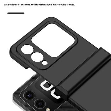 Huawei Nova Flip Gummibelagt Plastik Cover - Blå