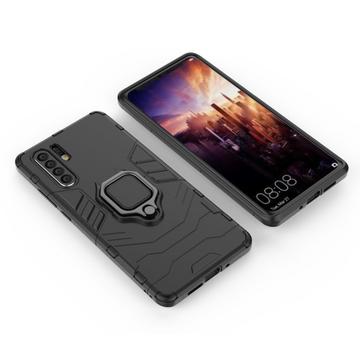 Huawei P30 Pro Hybrid Cover med Ring Holder - Sort