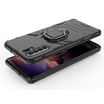 Huawei P30 Pro Hybrid Cover med Ring Holder - Sort