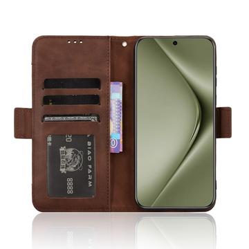 Huawei Pura 70 Ultra/70 Pro Pung Cover med Kortholder - Brun