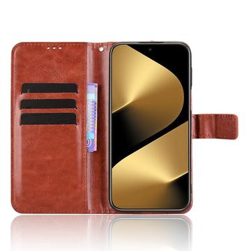 Huawei Pura 80 Ultra Pung Etui med Stativ - Brun