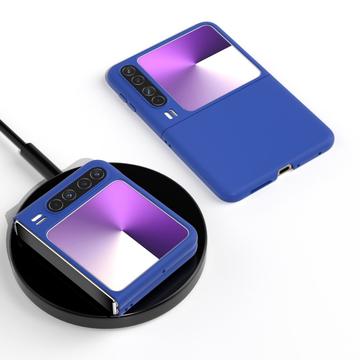 Huawei Pura X Gummibelagt Plastik Cover - Blå
