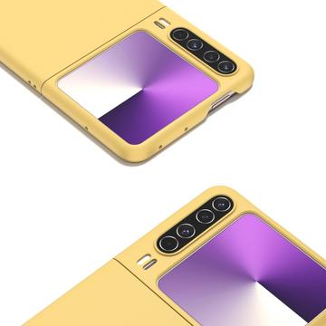 Huawei Pura X Gummibelagt Plastik Cover - Gul