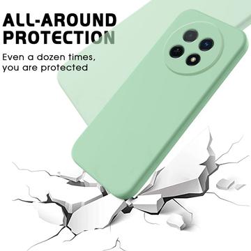 Huawei nova 14i Flydende silikone cover med håndrem - grøn