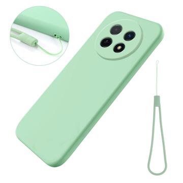 Huawei nova 14i Flydende silikone cover med håndrem - grøn