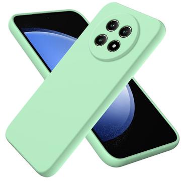 Huawei nova 15 Max Flydende silikone cover med håndrem - Grøn