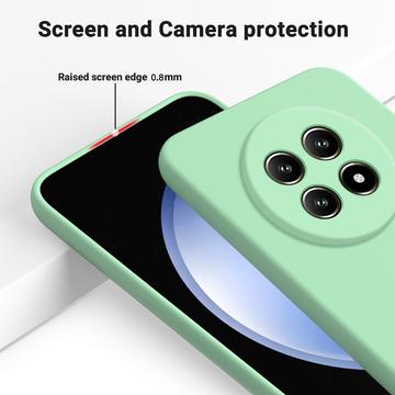 Huawei nova 15 Max Flydende silikone cover med håndrem - Grøn