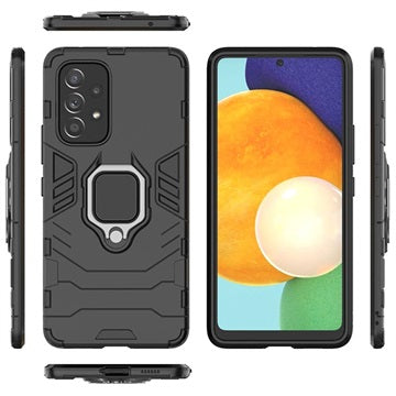 Samsung Galaxy A53 5G Hybrid Cover med Ring Holder - Sort