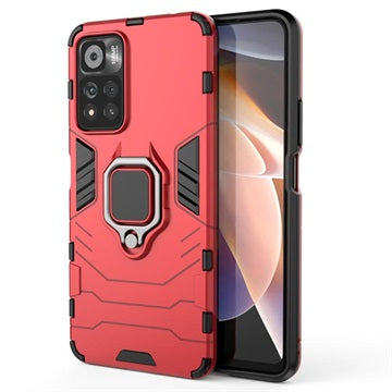 Xiaomi Redmi Note 11 Pro/Note 11 Pro+ Hybrid Cover med Ring Holder - Rød
