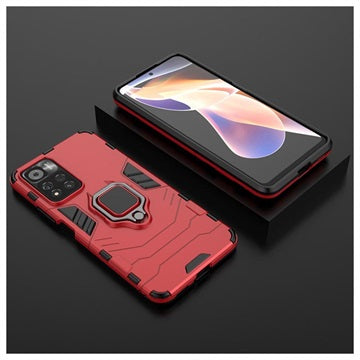 Xiaomi Redmi Note 11 Pro/Note 11 Pro+ Hybrid Cover med Ring Holder - Rød