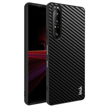 Imak LX-5 Sony Xperia 1 III Hybrid Cover - Karbonfiber - Sort