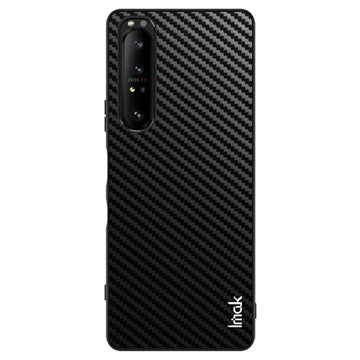 Imak LX-5 Sony Xperia 1 III Hybrid Cover - Karbonfiber - Sort