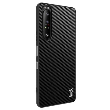 Imak LX-5 Sony Xperia 1 III Hybrid Cover - Karbonfiber - Sort