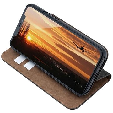JT Berlin BookCase Tegel iPhone 14 Plus Flip Lædercover - Sort
