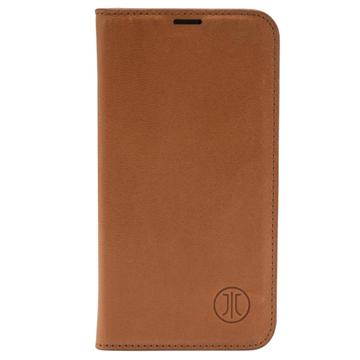 JT Berlin BookCase Tegel iPhone 14 Flip Lædercover - Cognac