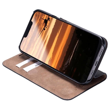 iPhone 15 JT Berlin BookCase Tegel Flip Lædercover - Sort