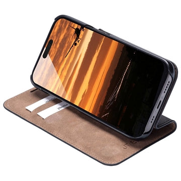iPhone 15 Pro Max JT Berlin BookCase Tegel Flip Lædercover - Sort