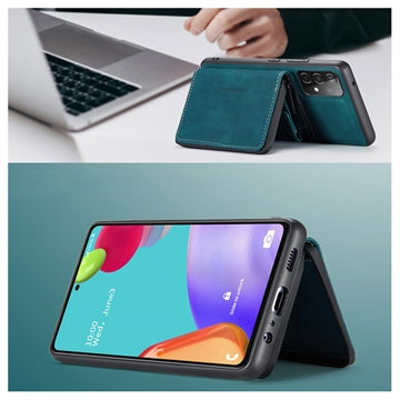 Samsung Galaxy A52 5G/A52s 5G Jeehood Aftageligt 2-i-1 Cover med Pung - Blå
