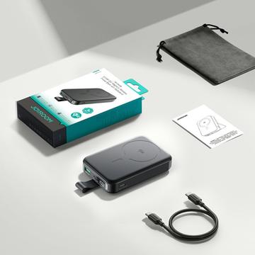 Joyroom JR-PBM11 Qi2 MagSafe Power Bank med kickstand - 10000mAh - Sort