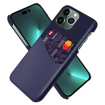 iPhone 14 Pro Max KSQ Cover med Kortholder - Blå