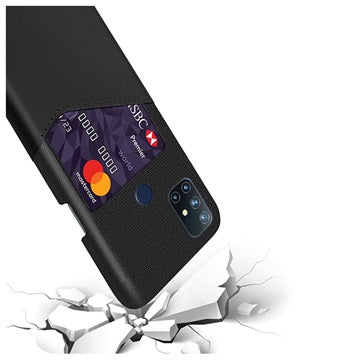 KSQ OnePlus Nord N10 5G Cover med Kort Lomme - Sort