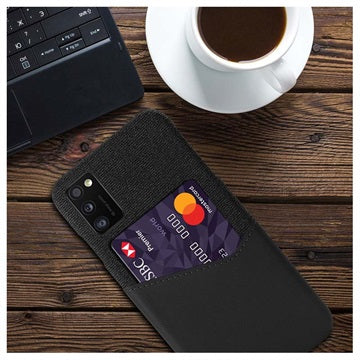 KSQ Samsung Galaxy A41 Cover med Kortlomme - Sort