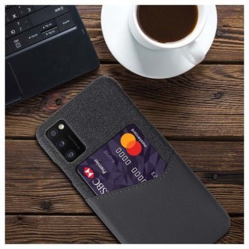 KSQ Samsung Galaxy A41 Cover med Kort Lomme - Grå