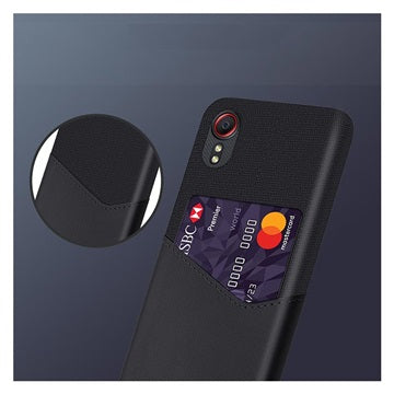 KSQ Samsung Galaxy Xcover 5 Cover med Kort Lomme - Sort