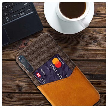 KSQ Sony Xperia 5 II Cover med Kort Lomme - Brun