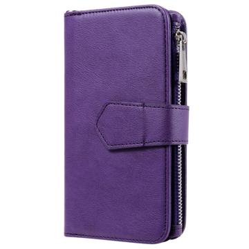 KT Multifunctional Series iPhone 14 Pung Taske - Lilla