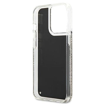 Karl Lagerfeld Gatsby Liquid Glitter iPhone 13 Pro Cover - Sort