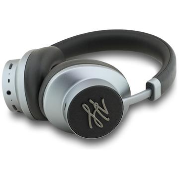 Karl Lagerfeld Grained Initials ANC trådløse over-ear-hovedtelefoner - sort