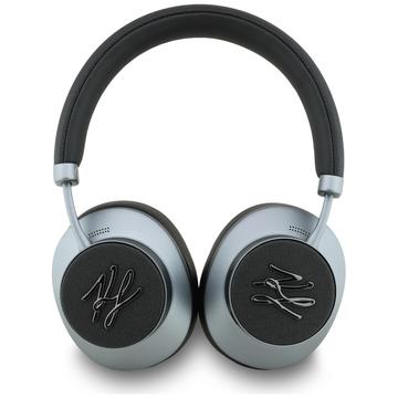 Karl Lagerfeld Grained Initials ANC trådløse over-ear-hovedtelefoner - sort