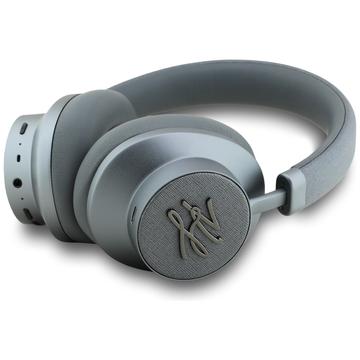 Karl Lagerfeld Grained Initials ANC trådløse over-ear-hovedtelefoner - grå