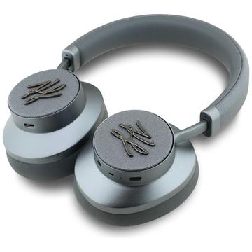 Karl Lagerfeld Grained Initials ANC trådløse over-ear-hovedtelefoner - grå
