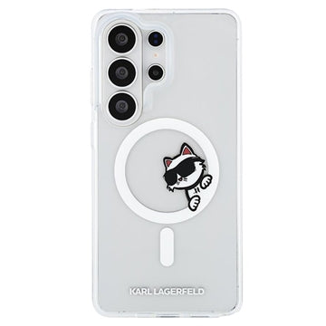 Samsung Galaxy S26 Ultra Karl Lagerfeld IML Choupette Peekaboo Logo magnetisk cover - gennemsigtigt