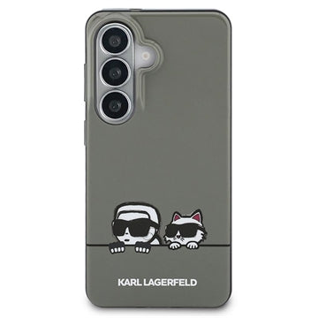 Samsung Galaxy S26 Karl Lagerfeld IML Karl&Choupette Peekaboo Logo magnetisk cover - Sort
