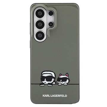 Samsung Galaxy S26 Ultra Karl Lagerfeld IML Karl&Choupette Peekaboo Logo magnetisk cover - Sort