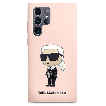 Karl Lagerfeld Ikonik Samsung Galaxy S23 Ultra 5G Silikone Cover - Pink