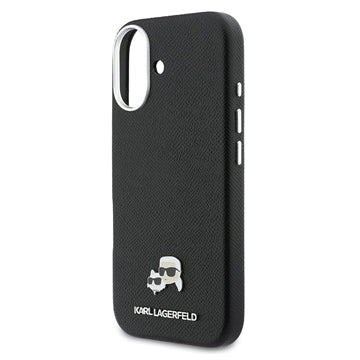 iPhone 17 Karl Lagerfeld Karl and Choupette Heads Pins Cover - MagSafe-kompatibelt - Sort