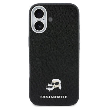 iPhone 17 Karl Lagerfeld Karl and Choupette Heads Pins Cover - MagSafe-kompatibelt - Sort