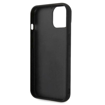 Karl Lagerfeld Quilted Puffy Ikonik Logo iPhone 14 Hybrid Cover - Sort
