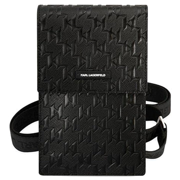 Karl Lagerfeld Smartphone Skuldertaske - Monogram Plate - Sort